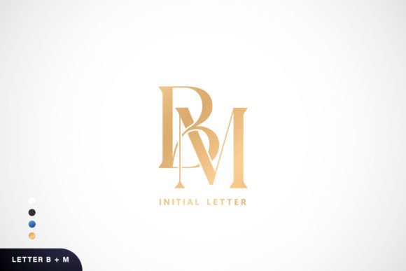 Download BM Initial Letters Monogram Logotypes - Type Collection
