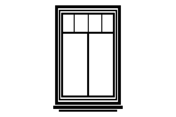Download Window Black Line Icon. Architectural Pl - Architectural Collection