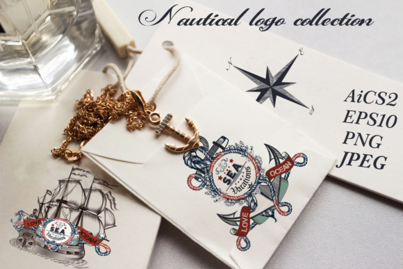 Download Nautical Logotypes Set - Type Collection