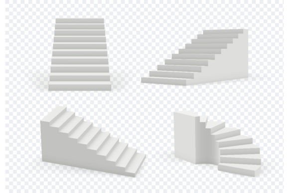 Download Stairs Realistic. Architectural Object - Premium Bundle